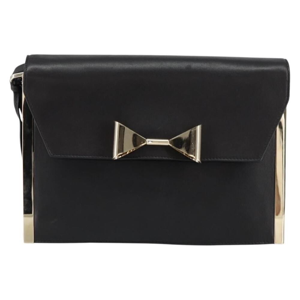 Chloe Leather Shoulder Bag Black